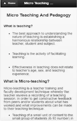 micro teaching and pedagogy android App screenshot 0