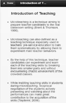 micro teaching and pedagogy android App screenshot 1